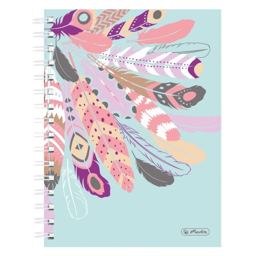spiral hardback notebook A5 100sheets squared Feathers-50016549P141-highres.jpg