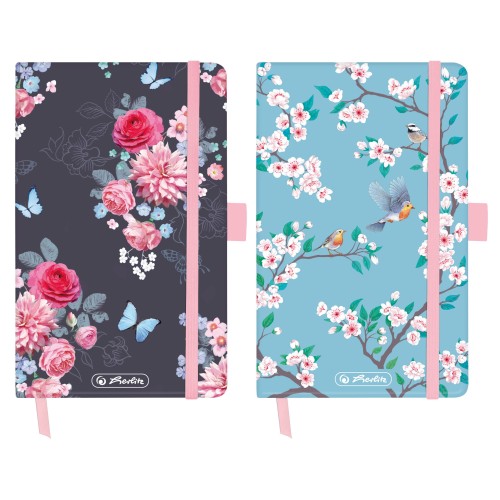 note book Young A6 88sheets squared Ladylike 2 assorted motifs book ribbon expandable inner pocket-50021499_Notizbuch Young A6 88 Blatt kariert Ladylike 2 Motive sortiert mit Leseband und Falttasche-highres.jpg