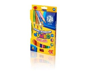 Kredki ołówkowe ASTRA tęczowe 12 kolorów