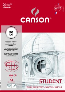 blok CANSON szkic A4 90g 100k