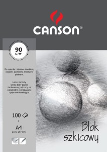blok CANSON szkicownik A4 90g