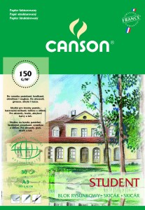 CANSON blok do rysunku A3 150g