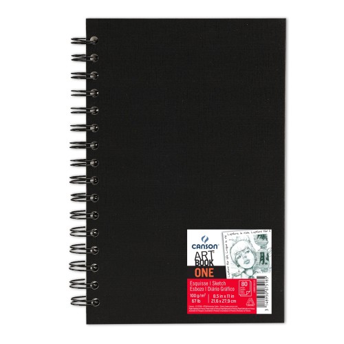 400039212 AL  80FL ONE SKETCH BOOK CANSON NOIR 21..JPEG