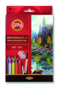Kredki akwarelowe KOH-I-NOOR Mondeluz 24 kolory