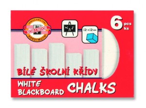 Kreda szkolna KOH-I-NOOR biała 6 szt.
