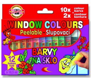 Farby witrażowe KOH-I-NOOR 10 kolorów