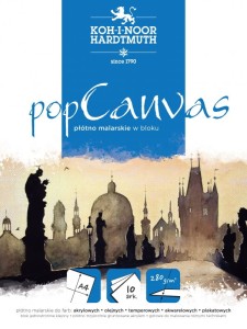 Płótno malarskie w bloku KOH-I-NOOR 280g A3, 10 kartek