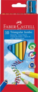 Kredki ołówkowe trójkątne FABER CASTEL 10 kolorów
