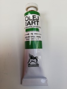 Farba olejna RENESANS 20 ml. 70 lak zielony jasny