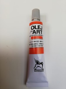 Farba olejna RENESANS 20 ml. 62 lazur krapowy złoto różowy