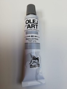 Farba olejna RENESANS 20 ml. 48 szary perłowy