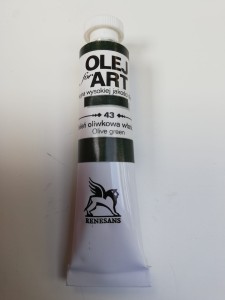 Farba olejna RENESANS 20 ml. 43 zieleń oliwkowa właściwa