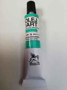 Farba olejna RENESANS 20 ml. 39 zieleń permanentna