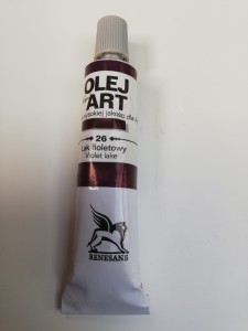 Farba olejna RENESANS 20 ml. 26. lak fioletowy