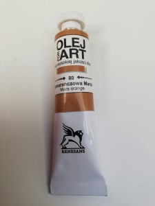 Farba olejna RENESANS 20 ml. 80 pomarańczowa Marsa