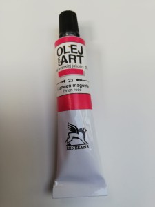 Farba olejna RENESANS 20 ml. 23 czerwień magenta