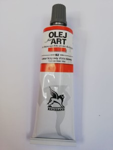 Farba olejna RENESANS 60 ml. 62 lazur krapowy złoto różowy