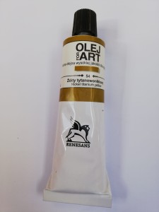 Farba olejna RENESANS 60 ml. 54 żółty tytanowoniklowy