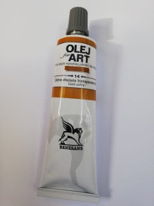 Farba olejna RENESANS 60 ml. 14 ochra złocista transparentna