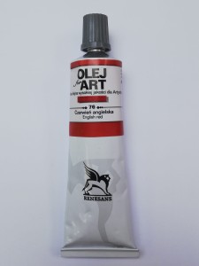 Farba olejna RENESANS 60 ml. 76 czerwień angielska