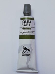 Farba olejna RENESANS 60 ml. 75 zieleń chromawa naturalna