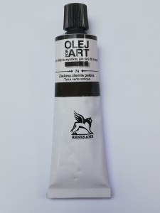 Farba olejna RENESANS 60 ml. 74 zielona ziemia palona