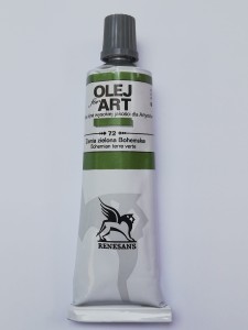 Farba olejna RENESANS 60 ml. 72 ziemia zielona Bohemska