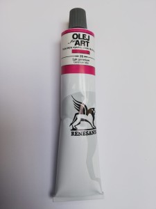 Farba olejna RENESANS 140 ml. 25 lak geranium