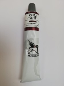 Farba olejna RENESANS 140 ml. 24 kraplak alizarynowy ciemny