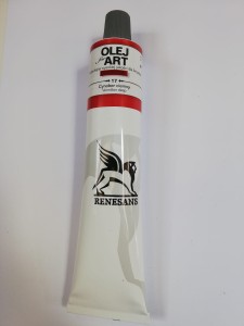 Farba olejna RENESANS 140 ml. 17 cynober ciemny
