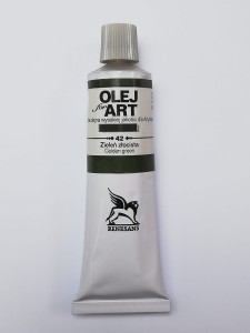 Farba olejna RENESANS 140 ml. 42 zieleń złocista