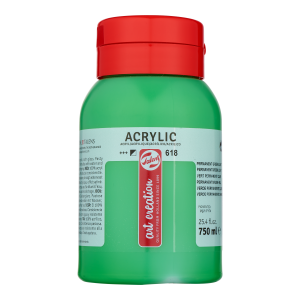 Farba akrylowa Talens Art Creation 750 ml. 618 Permanent Green Light