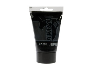 Farba akrylowa RENESANS 100ml 27 czarny 