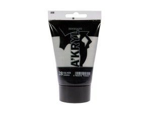 Farba akrylowa RENESANS 100ml 28 srebrny