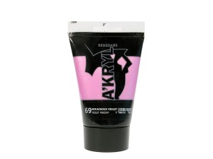 Farba akrylowa RENESANS 100ml 69 fiolet mikowy