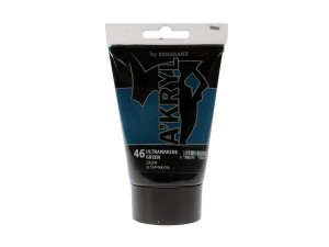 Farba akrylowa RENESANS 100ml 46 zieleń ultramarynowa