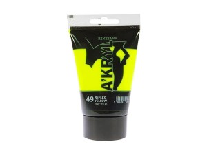 Farba akrylowa RENESANS 100ml 49 żółć fluorescencyjna