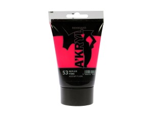 Farba akrylowa RENESANS 100ml 53 róż fluorescencyjny