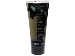 Farba akrylowa RENESANS 200ml 33 mosiądz