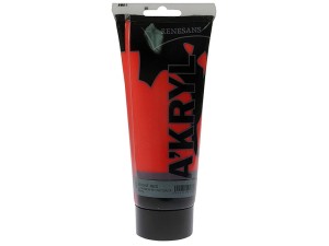 Farba akrylowa RENESANS 200ml 9 czerwień błyszcząca