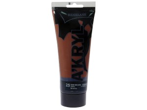Farba akrylowa RENESANS 200ml 25 ziemia brunatna