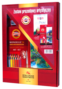 Zestaw upominkowy KOH-I-NOOR kredki mondeluz+blok