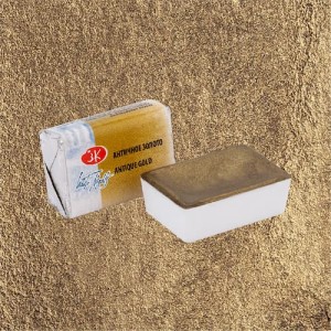 Farba akwarelowa Białe Noce w kostce 2,5ml 981 antique gold