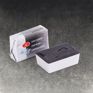 Farba akwarelowa Białe Noce w kostce 2,5ml 801 lamp black