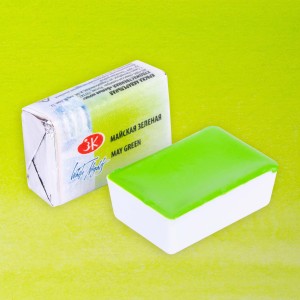 Farba akwarelowa Białe Noce w kostce 2,5ml 745 may green