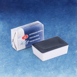 Farba akwarelowa Białe Noce w kostce 2,5ml 518 prussian blue