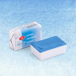 Farba akwarelowa Białe Noce w kostce 2,5ml 503 ceruleum blue