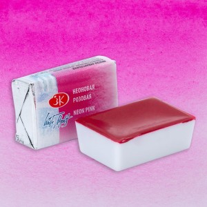 Farba akwarelowa Białe Noce w kostce 2,5ml 368 neon pink