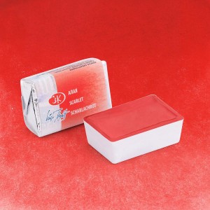 Farba akwarelowa Białe Noce w kostce 2,5ml 318 scarlet