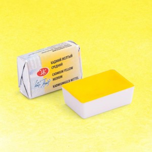 Farba akwarelowa Białe Noce w kostce 2,5ml 201 cadmium yellow medium